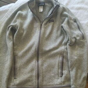 Patagonia Gray Full-Zip Fleece Jacket